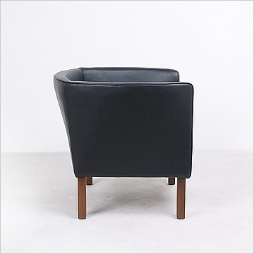 Mogensen Model 2215 Style Chair- Premium Black / Dark Walnut