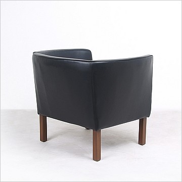 Mogensen Model 2215 Style Chair- Premium Black / Dark Walnut