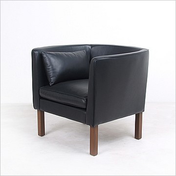 Mogensen Model 2215 Style Chair- Premium Black / Dark Walnut