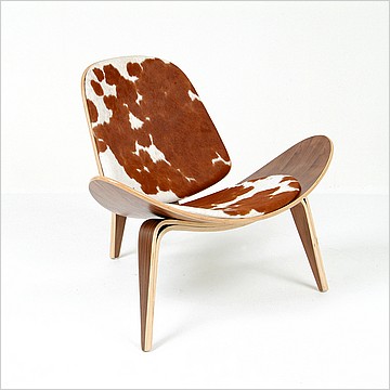 Wegner Style: Shell Chair - Pony Hide