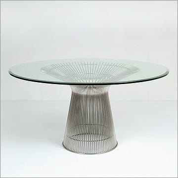 Platner Wire Frame Round Dining Table