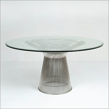 Platner Wire Frame Round Dining Table - 54in Diameter