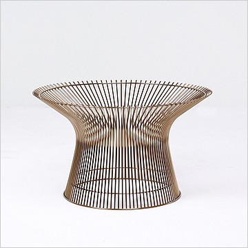 Platner Style: Wire Frame Round Coffee Table