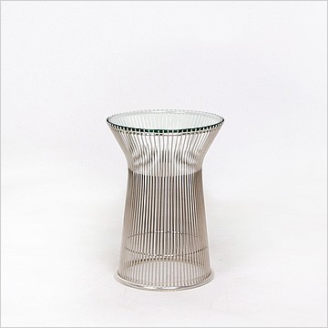 Platner Style: Wire Frame Round Side Table