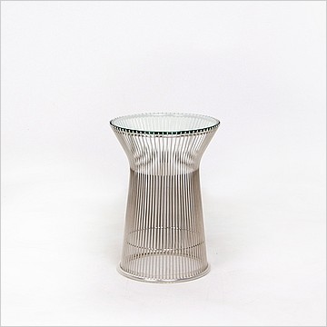 Platner Style: Wire Frame Round Side Table