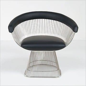 Platner Wire Frame Lounge Chair -  Premium Black