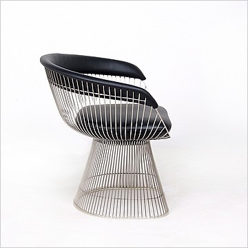 Platner Wire Frame Lounge Chair -  Premium Black