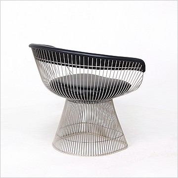 Platner Wire Frame Lounge Chair -  Premium Black