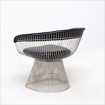 Platner Wire Frame Lounge Chair -  Premium Black