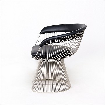 Platner Wire Frame Lounge Chair -  Premium Black