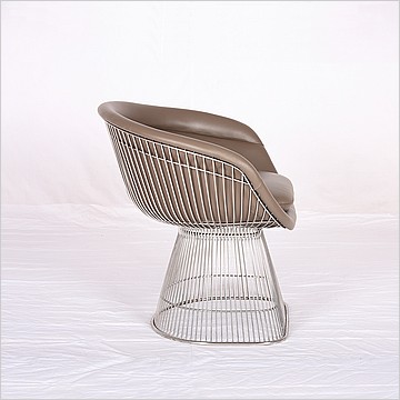 Platner Style: Wire Frame Lounge Chair - Fully Upholstered