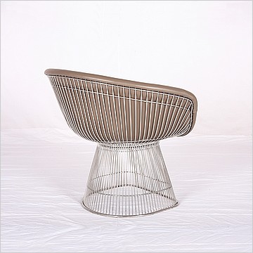 Platner Style: Wire Frame Lounge Chair - Fully Upholstered
