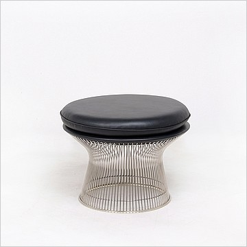 Platner Style: Wire Frame Easy Ottoman