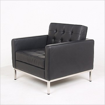 Florence Knoll Like Lounge Chair Black