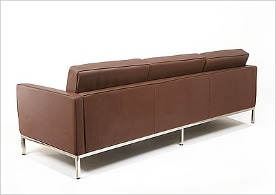 Florence Knoll like sofa in dark brown