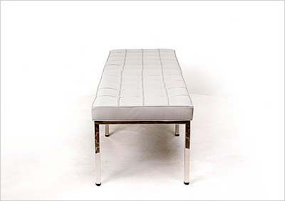 Florence Knoll 60 Inch Bench - Nimbus Gray Leather