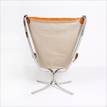 Sigurd Ressell Style: Falcon Chair with Metal Frame