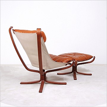 Sigurd Ressell Style: Falcon Chair - Wood Frame