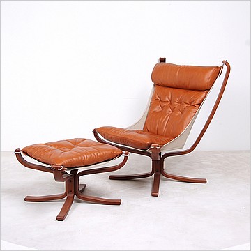 Sigurd Ressell Style: Falcon Chair - Wood Frame