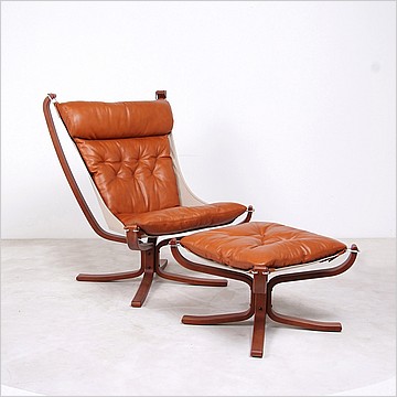 Sigurd Ressell Style: Falcon Chair - Wood Frame