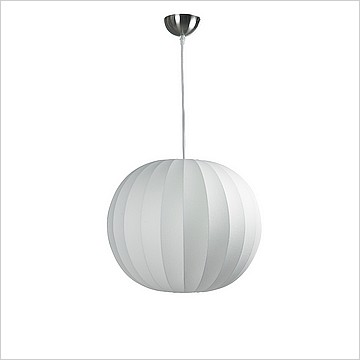 Clearance: George Nelson Style: Round Ceiling Lamp Pendant (Small)