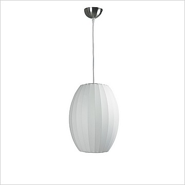 Clearance: George Nelson Style: Tall Ceiling Lamp Pendant (Medium)