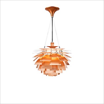 Rose Copper Artichoke Chandelier Small - View 1