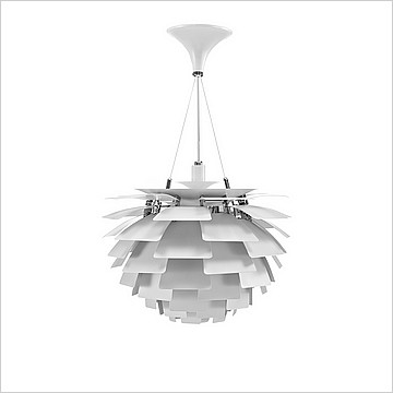 Artichoke Chandelier in Brushed Aluminum