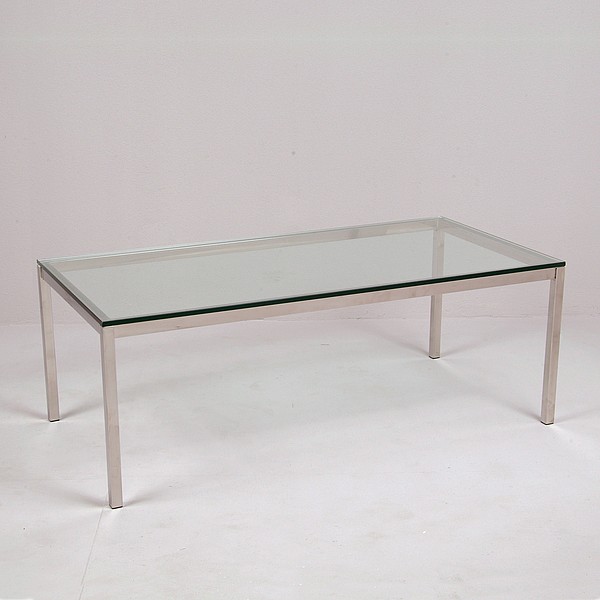 Rectangular Glass Top Coffee Table