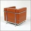 Le Corbusier Style LC2 Chair - Honey Tan - View 3