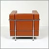 Le Corbusier Style LC2 Chair - Honey Tan - View 4