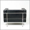 Le Corbusier Style LC3 Chair - Smooth Black - View 4