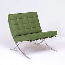 Exhibition Chair - Forest Green Leather