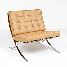 Exhibition Chair - Driftwood Tan Leather