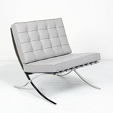 Exhibition Chair - Nimbus Gray Leather