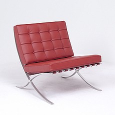 Exhibition Chair - Burgundy Leather