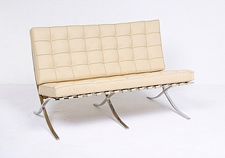 Show product details for Exhibition Loveseat - Cafe au Lait Leather