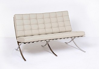 Exhibition Loveseat -  Khaki Tan Leather