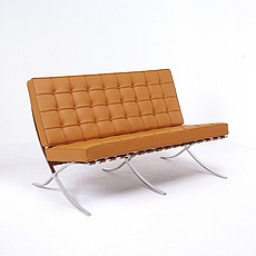 Barcelona Loveseat - Mies van der Rohe Style