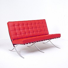 Barcelona Loveseat - Mies van der Rohe Style