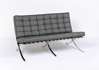 Show product details for Web Special: Exhibition Loveseat - Charcoal Gray
