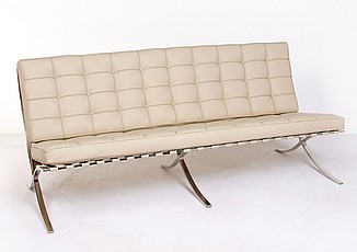 Exhibition Sofa - Parchment Leather