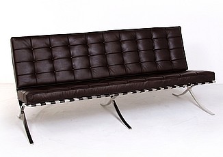 Exhibition Sofa - Java Brown Leather