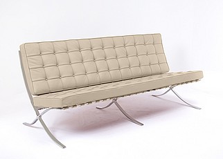 Exhibition Sofa - Sandstone Leather