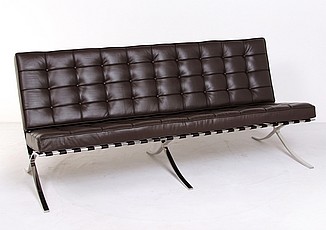 Exhibition Sofa - Espresso Brown Leather