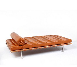 Exhibition Daybed - Golden Tan Leather