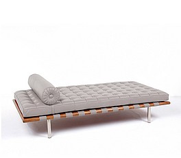 Show product details for Exhibition Daybed - Nimbus Gray Leather