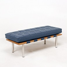 Show product details for Exhibition Narrow Bench - Navy Blue