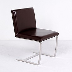 Show product details for Web Special: Executive Armless Chair - Cognac Leather