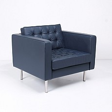 Mies van der Rohe Style: Resorhaus Lounge Chair - Navy Blue